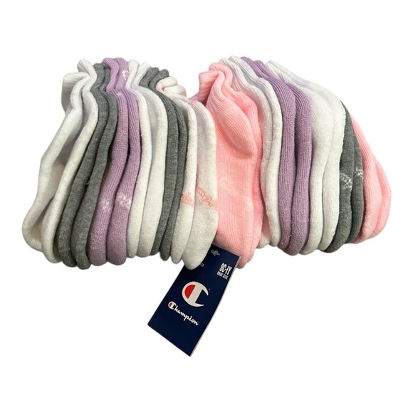 Champion Youth Quarter Socks - 12 Pair Pack, Size 9C–1Y, Multicolor - Picture 2 of 4